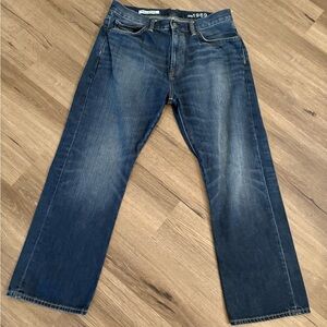 GAP Men's Dark Blue Straight Jeans